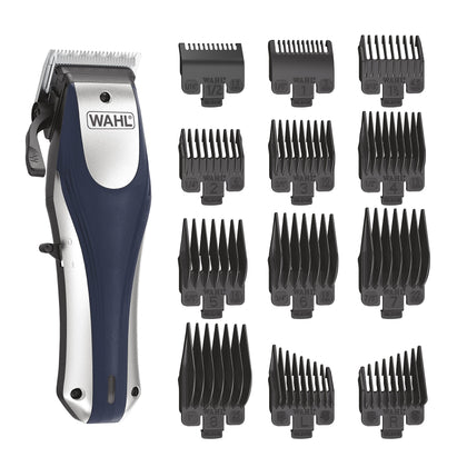 Wahl Tondeuse Lithium Ion Pro sans fil vue de face avec accessoires