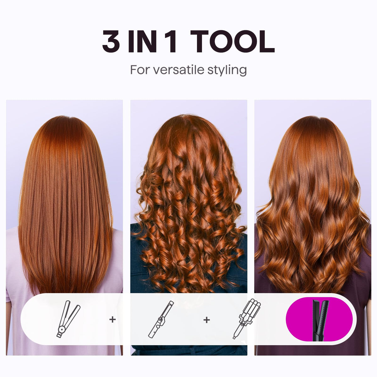wavytalk Airflow Styler 2 en 1 avec molette de réglage de température