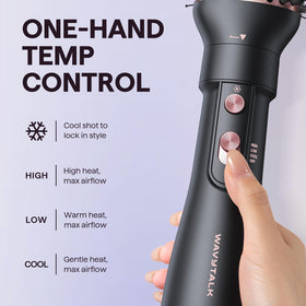 Wavytalk Brosse Sèche Cheveux 4-en-1 avec accessoires dans l'emballage