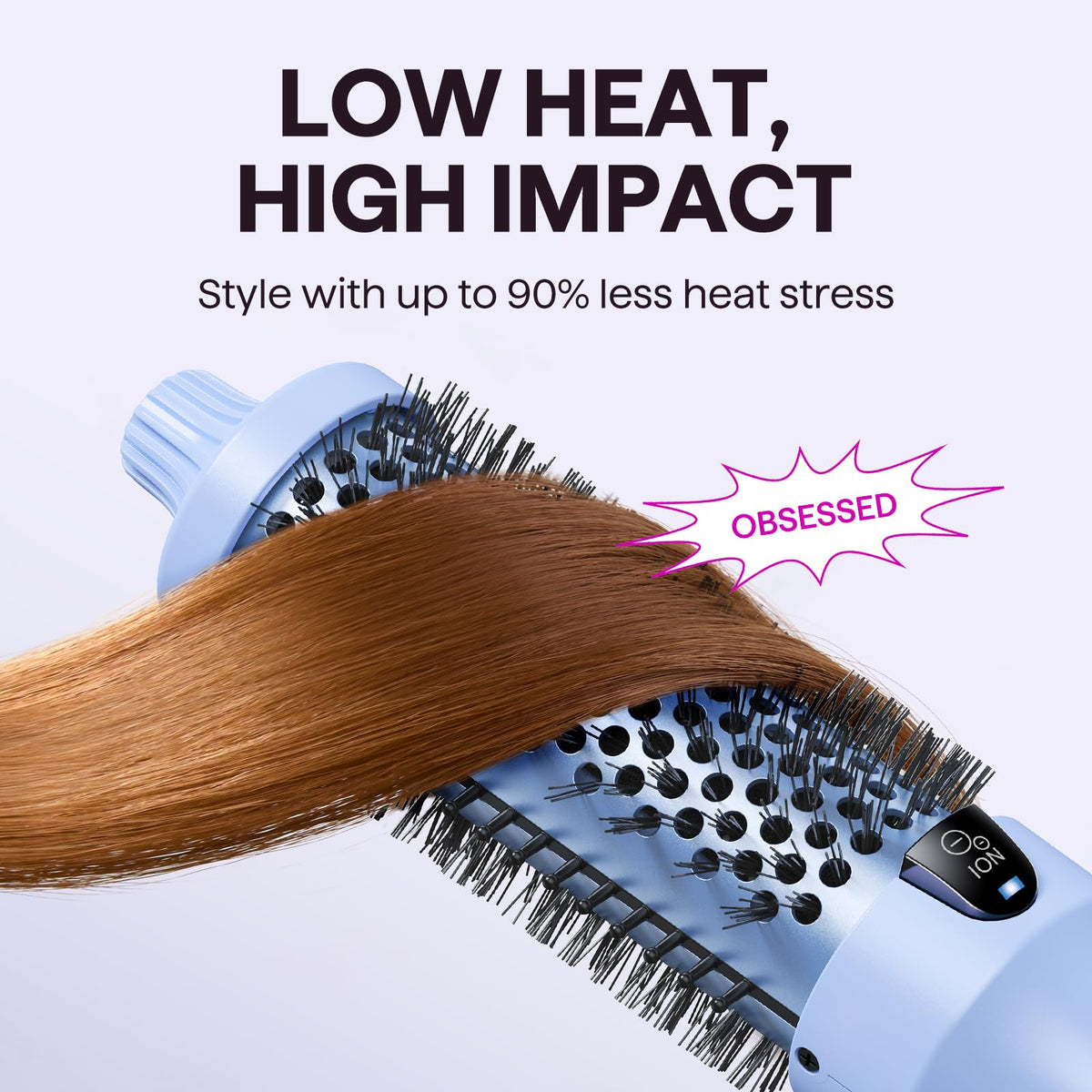 Wavytalk Brosse Thermique 1,5″ avec accessoires de coiffure
