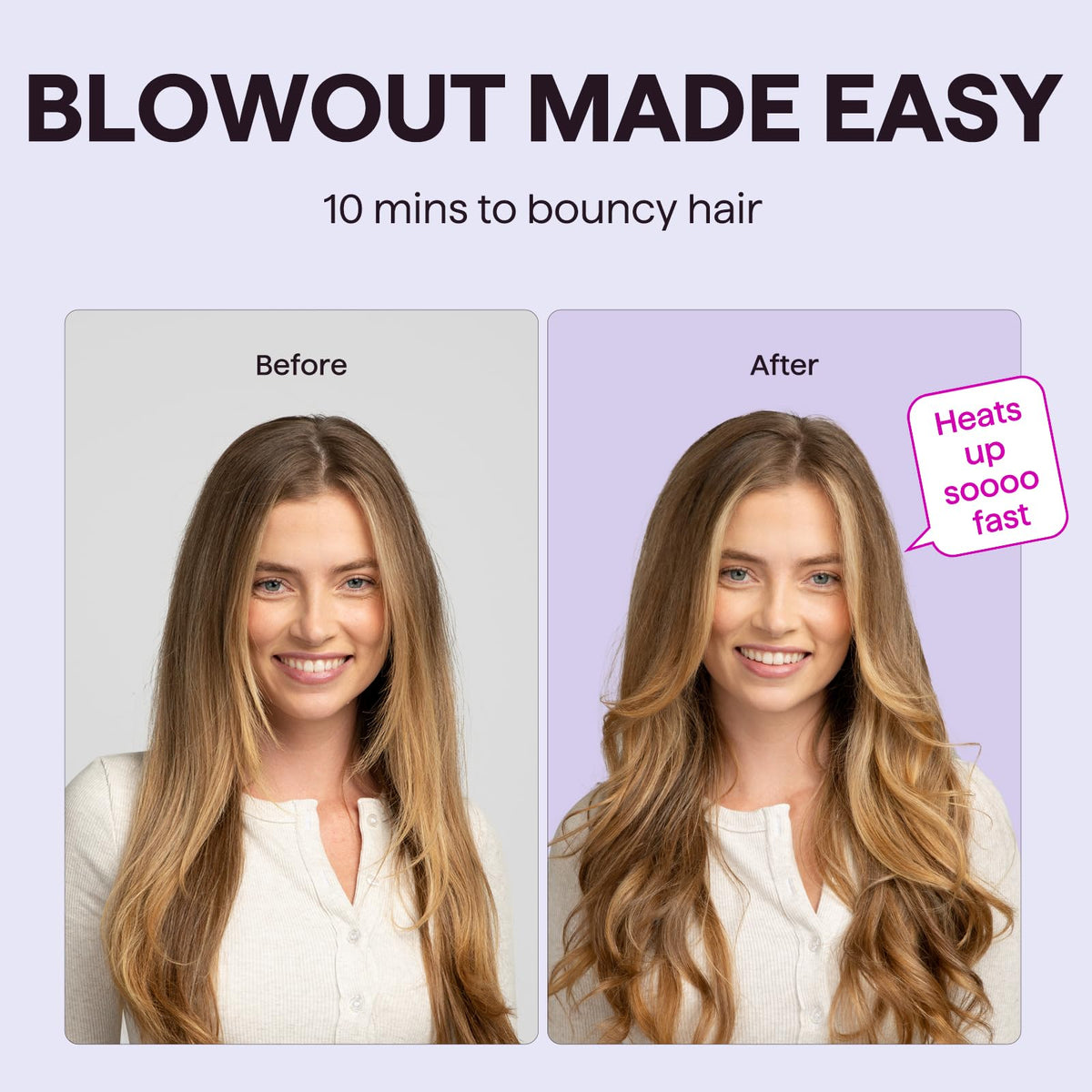 Wavytalk Brosse Thermique 1,5″ avec réglages de température