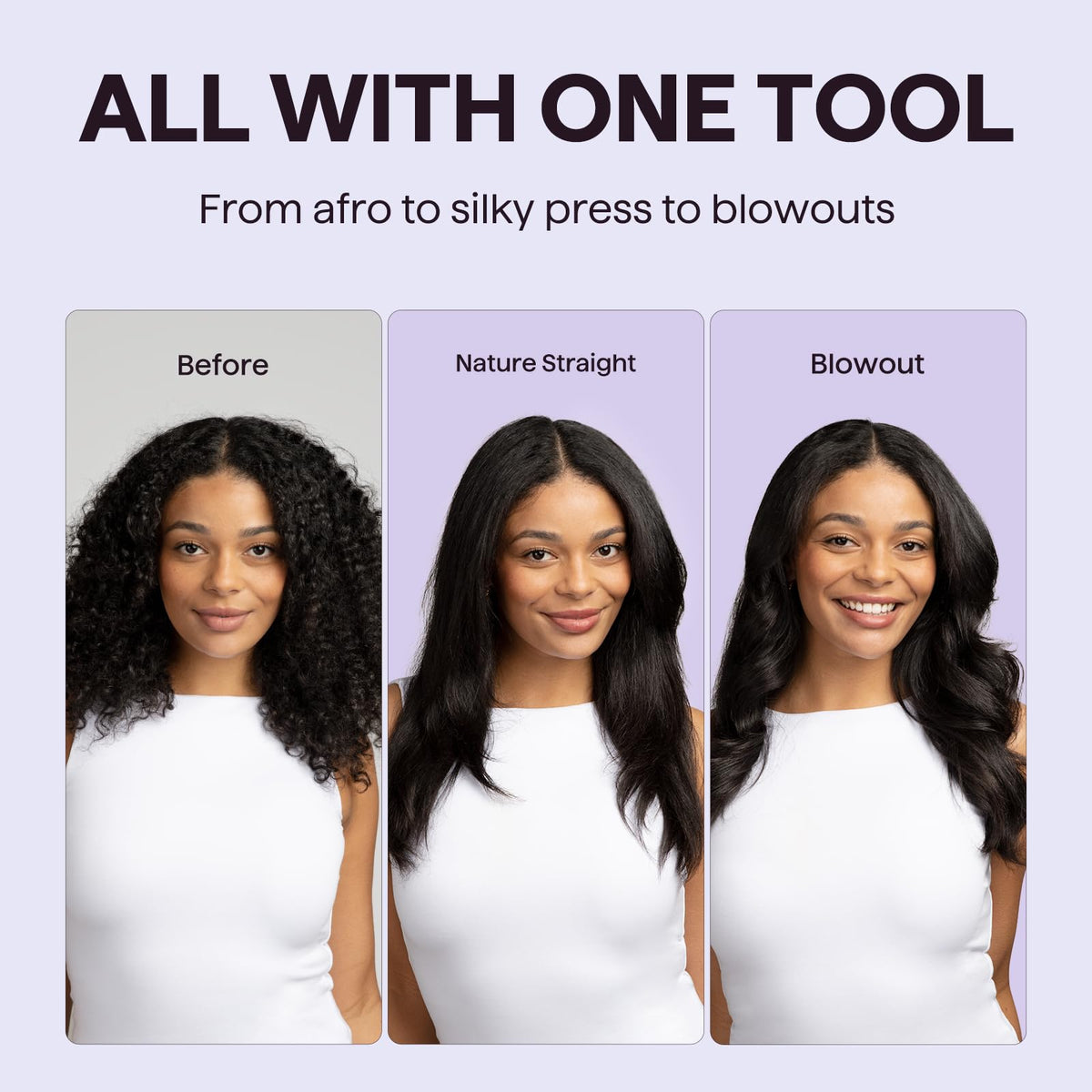 Wavytalk Brosse Thermique 1,5″ en action sur des cheveux