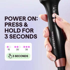 Wavytalk Brosse Thermique 1,5 pouces avec cheveux lisses