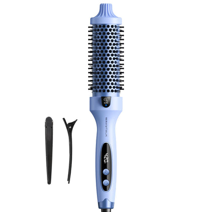 Wavytalk Brosse Thermique 1,5″ vue de face avec écran LED