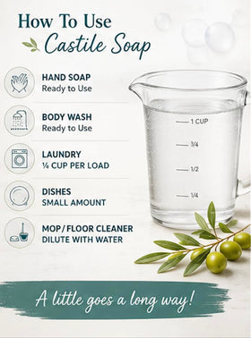 WEBE Savon de Castille Pur 64 Oz et ses ingrédients