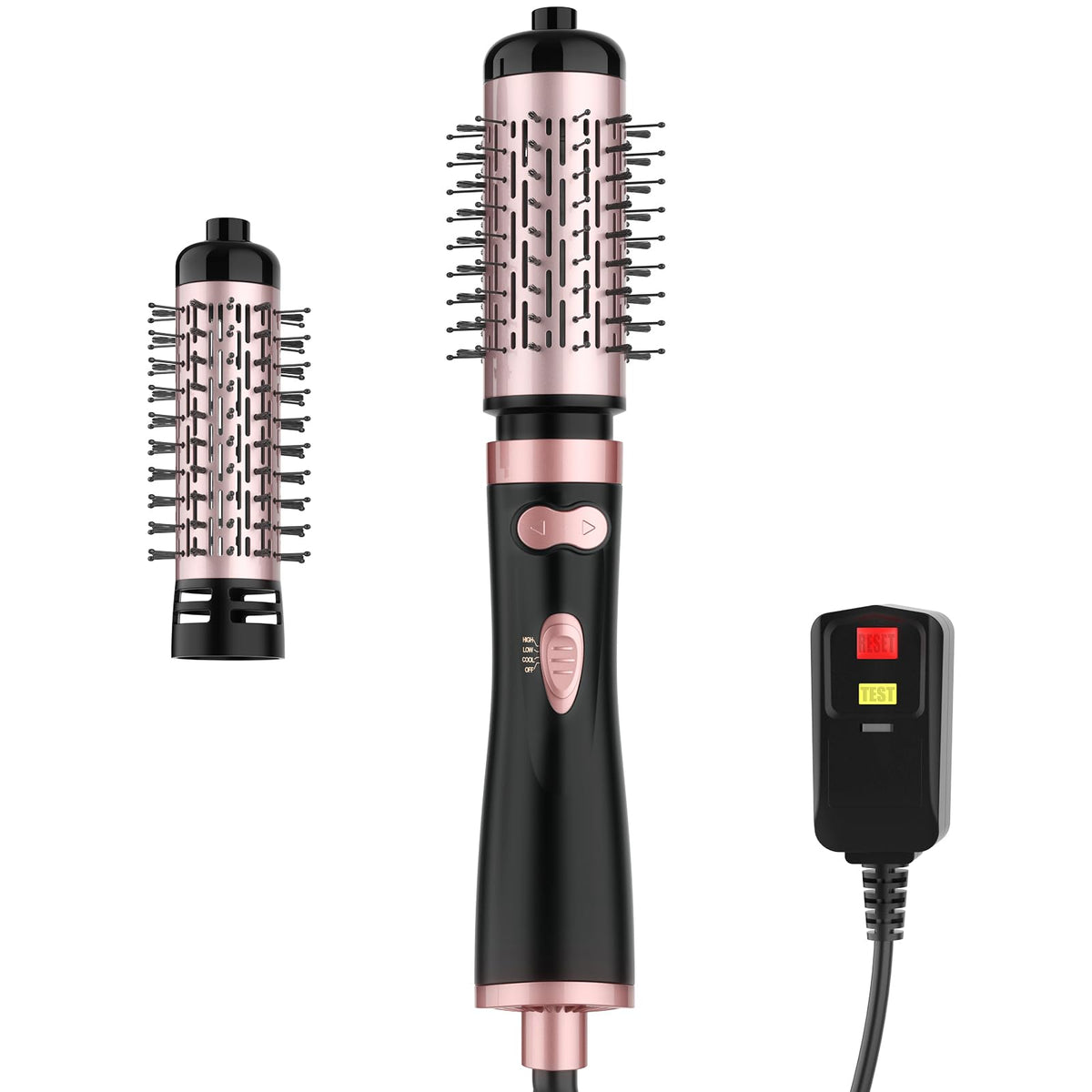 WEEYUM brosse soufflante rotative noire vue de face