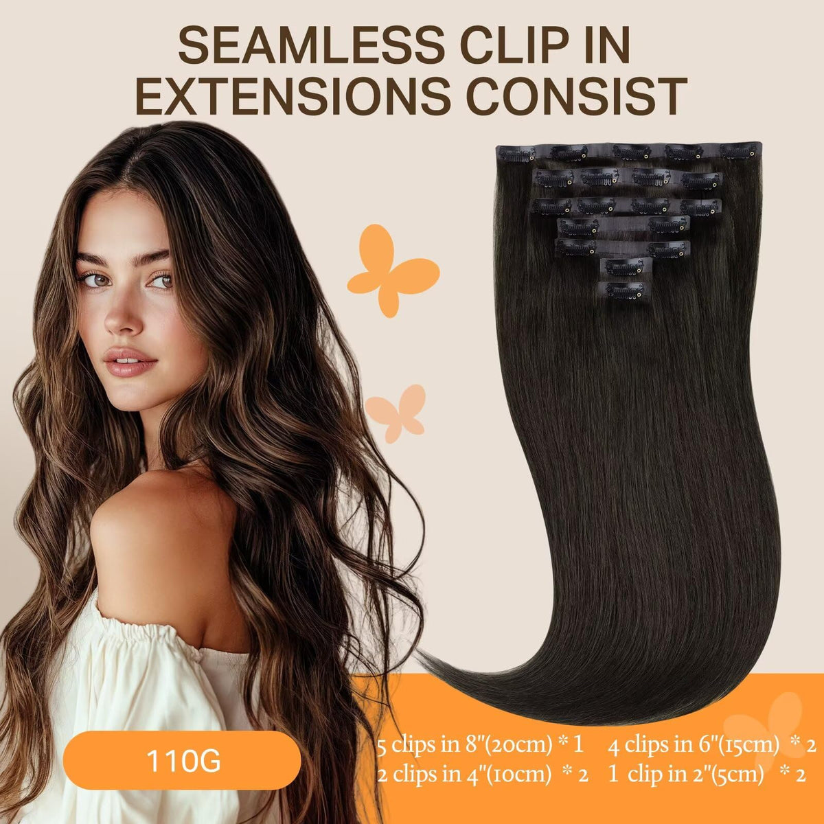 Weft en silicone des extensions de cheveux DOORES pour un confort optimal