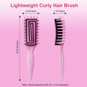Weldilgit brosse bouclée sur un fond de maquillage
