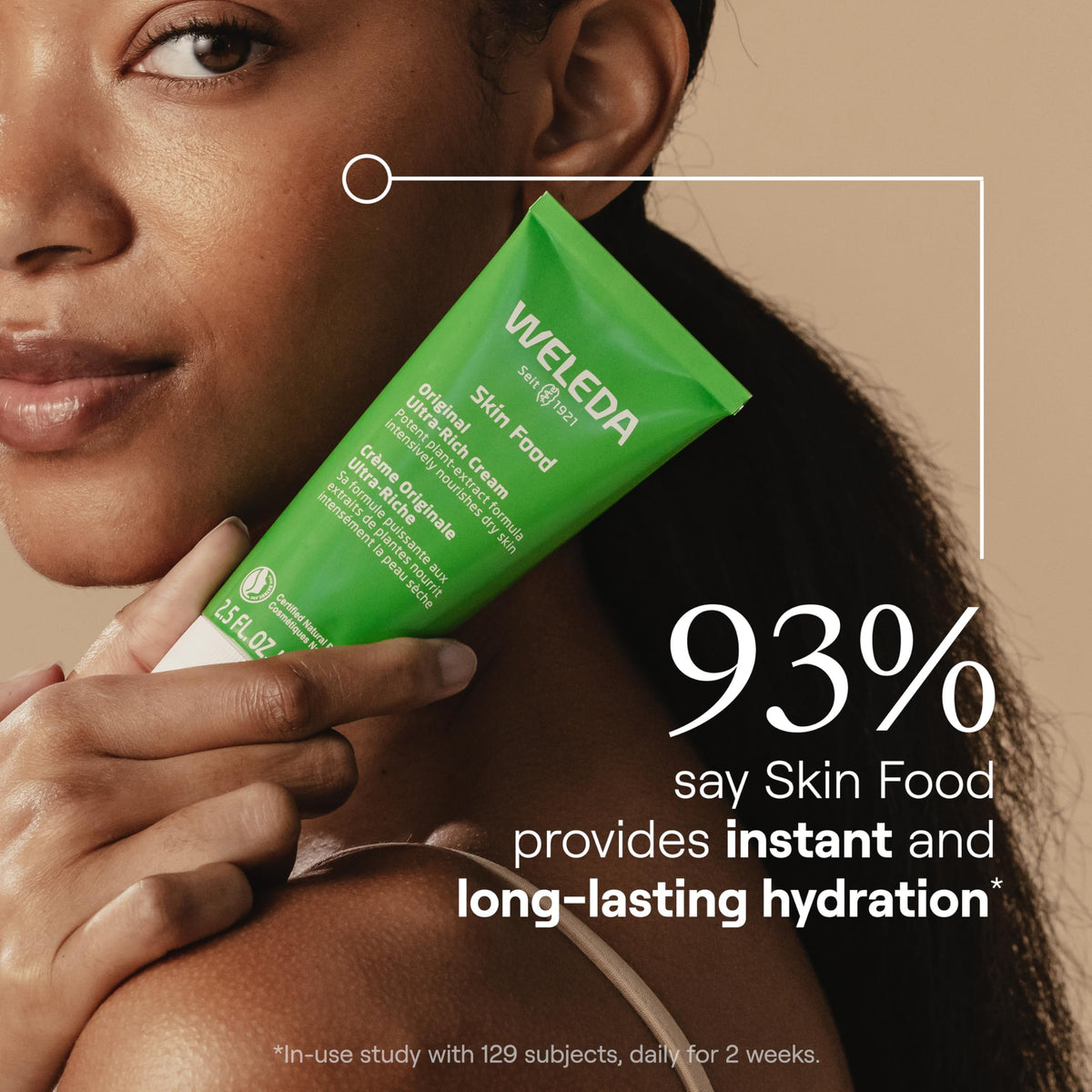 Weleda Crème Nourrissante texture riche sur la main