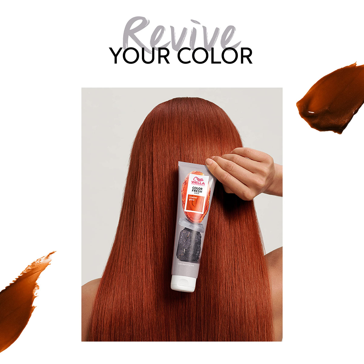 Wella Color Fresh Mask Copper Glow avec huile d'avocat