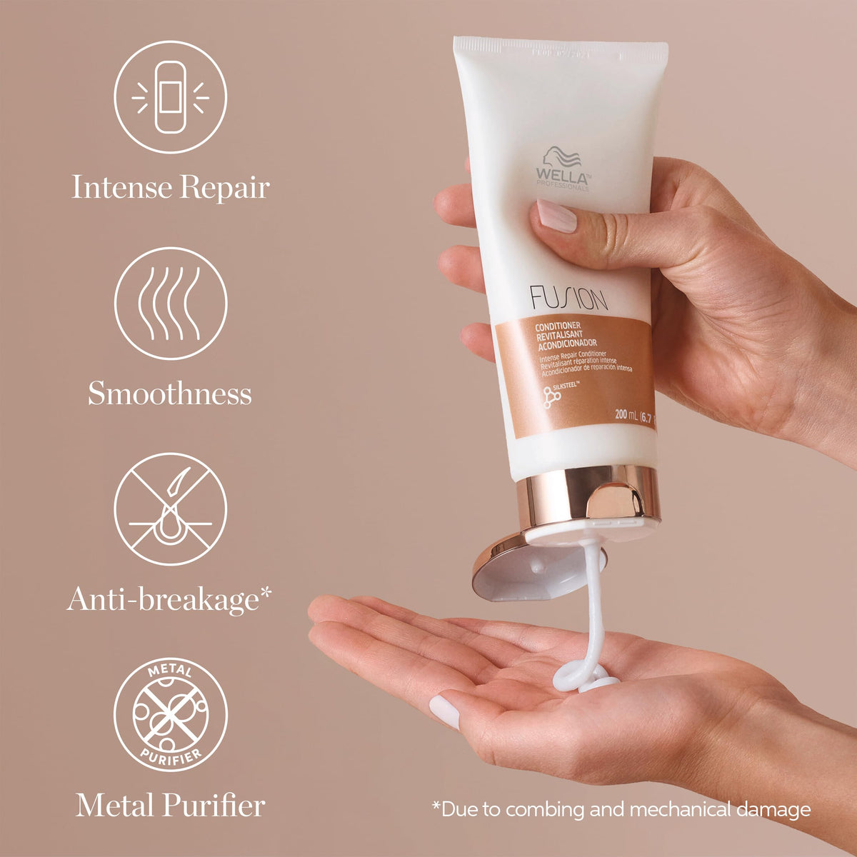 Wella Professionals Fusion Conditionneur près d'autres produits de soin capillaire