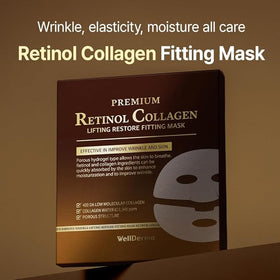 WELLDERMA Masque Hydrogel Rétinol Peptide 25g - masque déplié