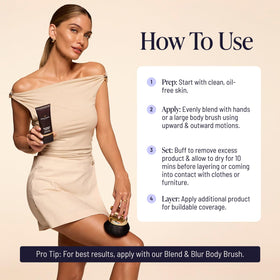Westmore Beauty Body Coverage Perfector 6 teintes modulables avec pinceau de maquillage