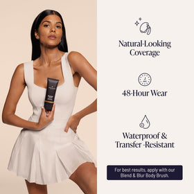 Westmore Beauty Body Coverage Perfector 6N Rich Radiance texture sur le dos de la main