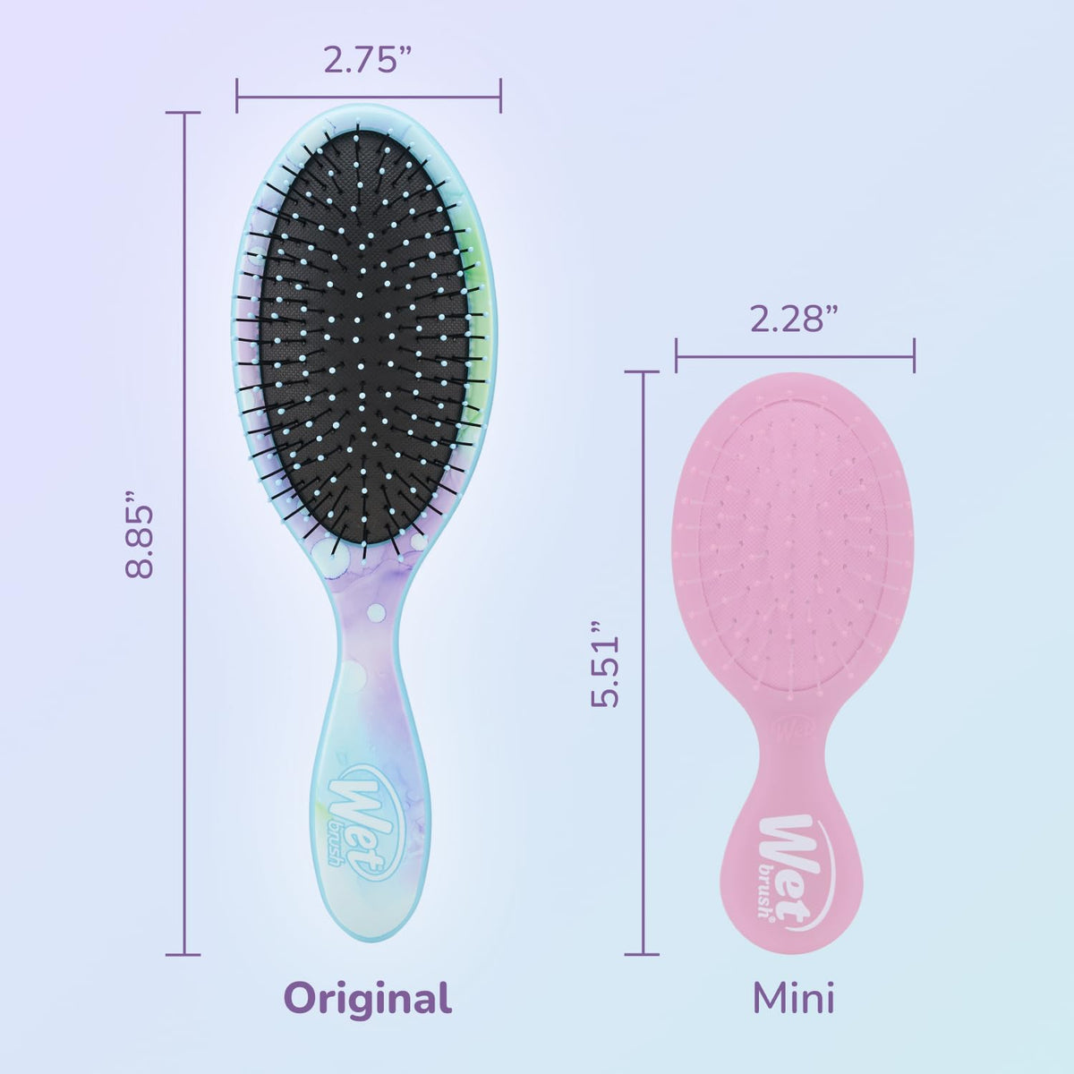 Wet Brush Brosse Démêlante Originale sur fond blanc