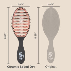 Wet Brush Ceramic Speed Dry brosse à cheveux noire avec éclairage