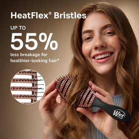 Wet Brush Ceramic Speed Dry brosse à cheveux noire sur fond neutre