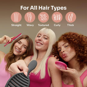 Wet Brush Ceramic Speed Dry brosse à cheveux noire vue arrière
