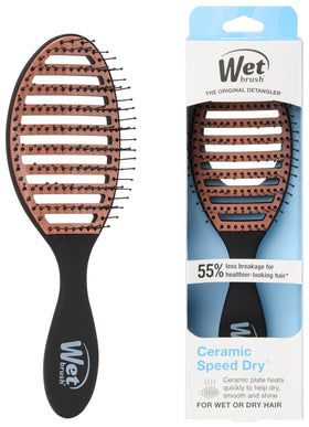 Wet Brush Ceramic Speed Dry brosse à cheveux noire vue de face