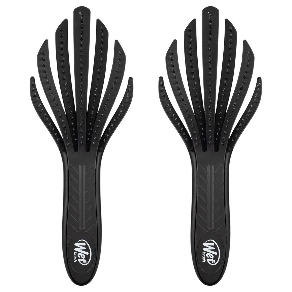 Wet Brush Go Green Curl Detangler brosse à cheveux noire vue de face