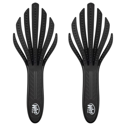 Wet Brush Go Green Curl Detangler brosse à cheveux noire vue de face