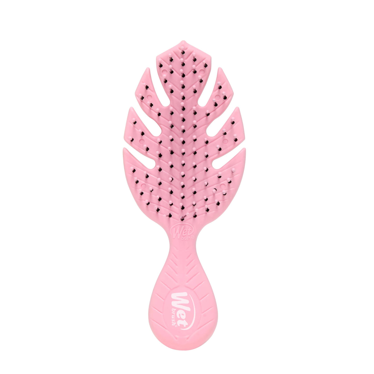 Wet Brush Go Green Mini Démêlant vue de face rose