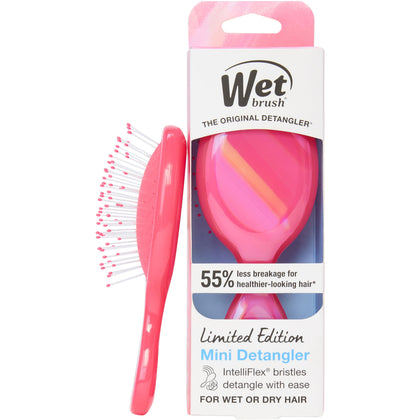Wet Brush Mini Démêlant Édition Limitée Prismatic Glow Rose vue avant