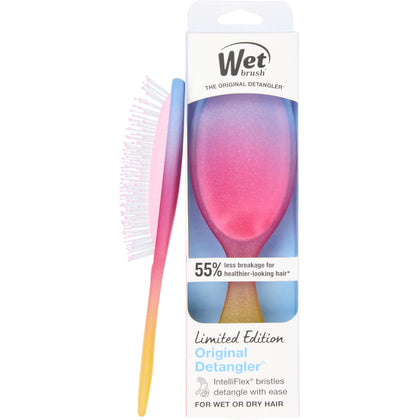 Wet Brush Original Detangler Brosse à Cheveux Édition Limitée Rose Électrique vue de face