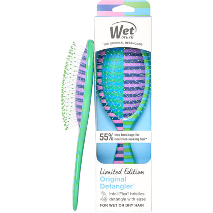 Wet Brush Original Detangler brosse à cheveux vue de face, édition limitée Tee Time