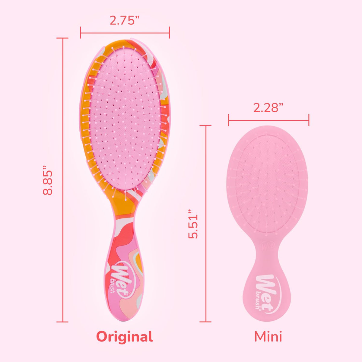 Wet Brush Original Detangler Édition Limitée Glaces avec son emballage
