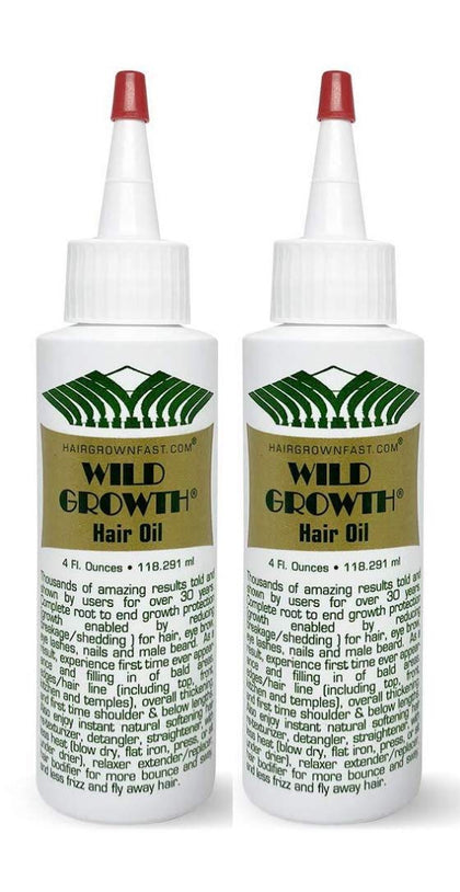 Wild Growth Huile Capillaire 4oz - avant et arrière du sachet