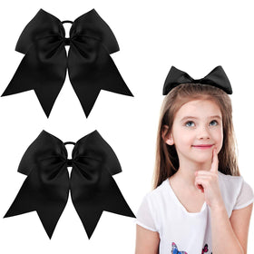 WILLBOND ruban de cheerleading jumbo noir, vue de face