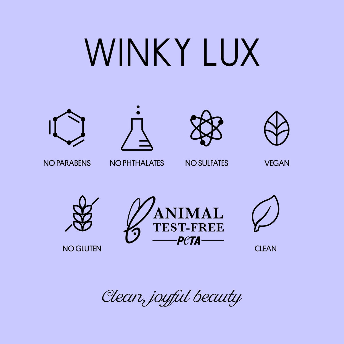 Winky Lux Baume Glimmer Améthyste 18g en lifestyle sur une table