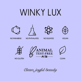 Winky Lux Baume Glimmer Améthyste 18g en lifestyle sur une table