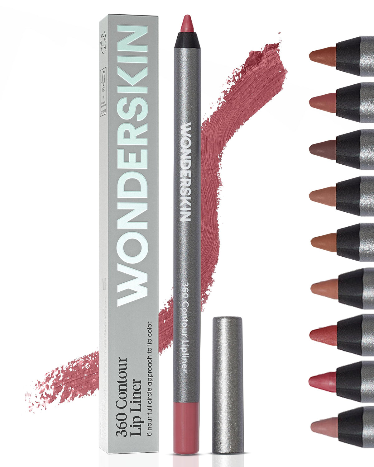 Wonderskin Crayon à Lèvres 360 Contour couleur nude vue de face