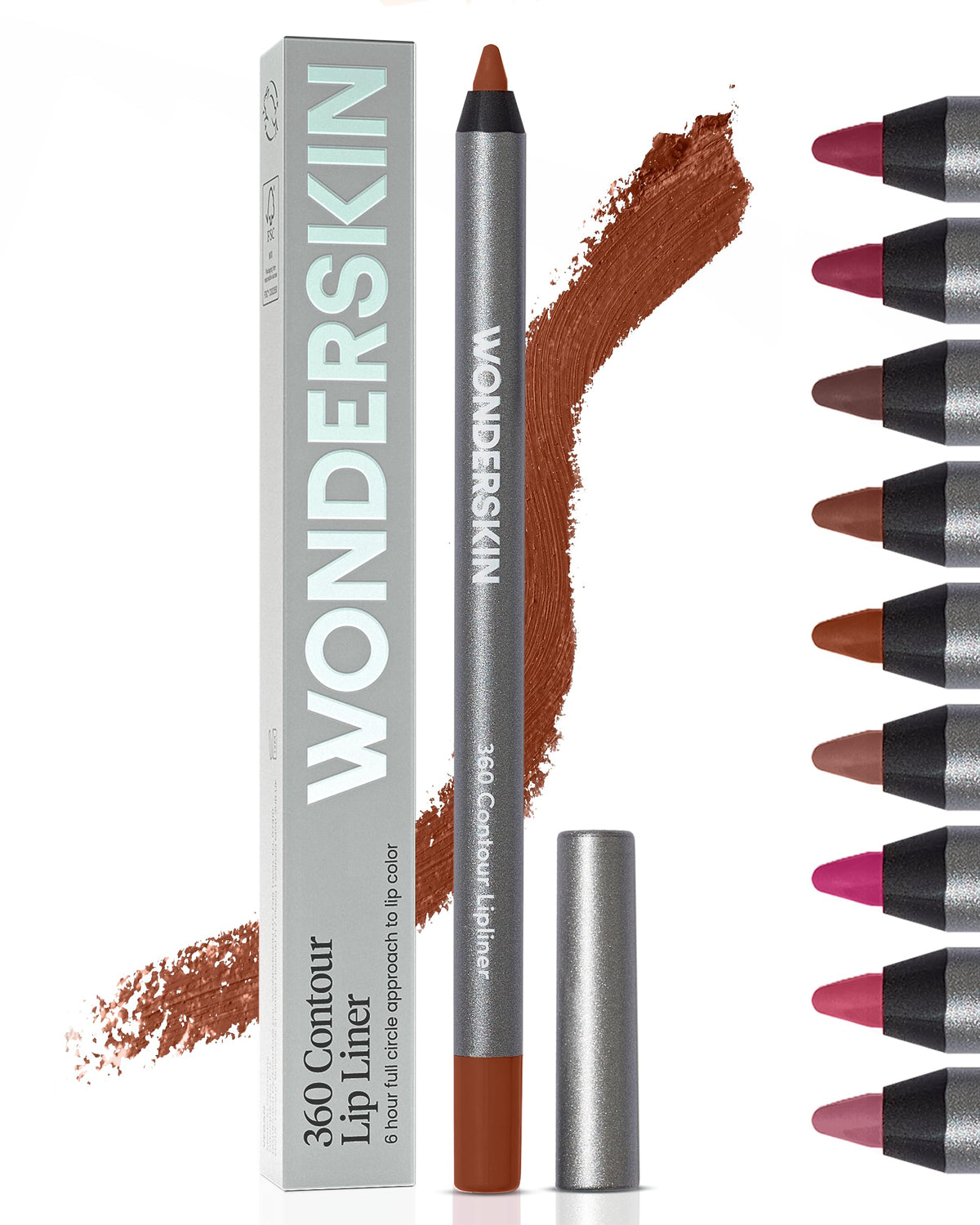 Wonderskin Crayon à Lèvres 360 Contour modèle vue de face