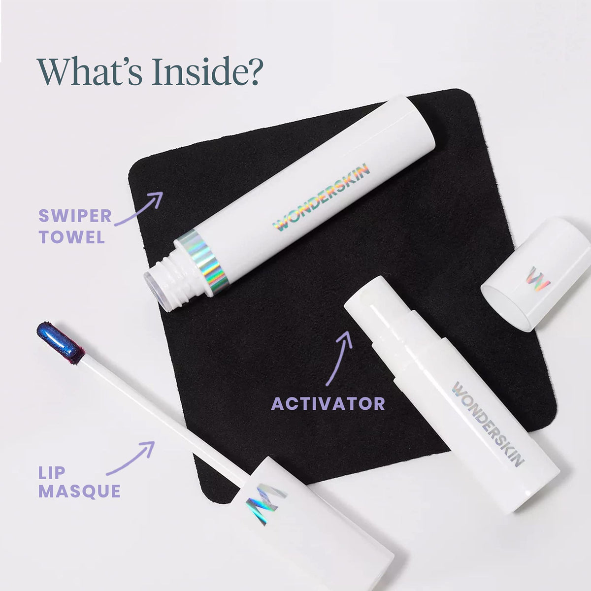 Wonderskin Kit de Teinture à Lèvres avant-après application