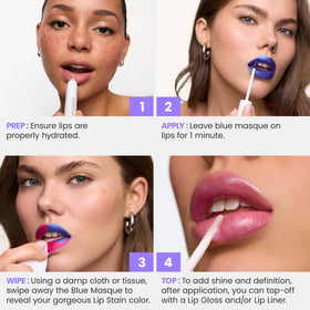 Wonderskin Lip Stain en packaging avec étiquette