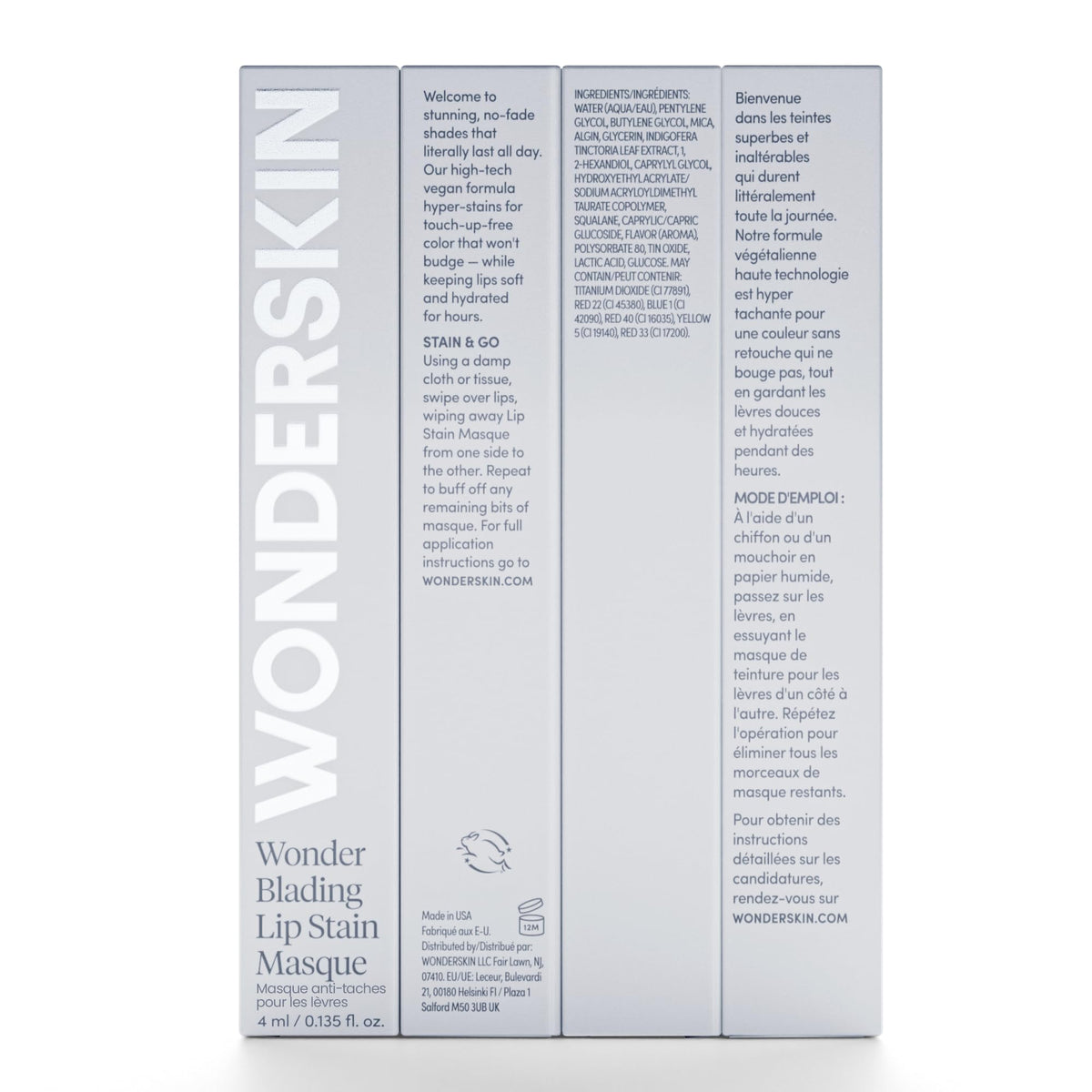 Wonderskin Lip Stain en utilisation quotidienne