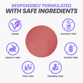 Wonderskin Lip Stain Masque, texture du produit sur la main