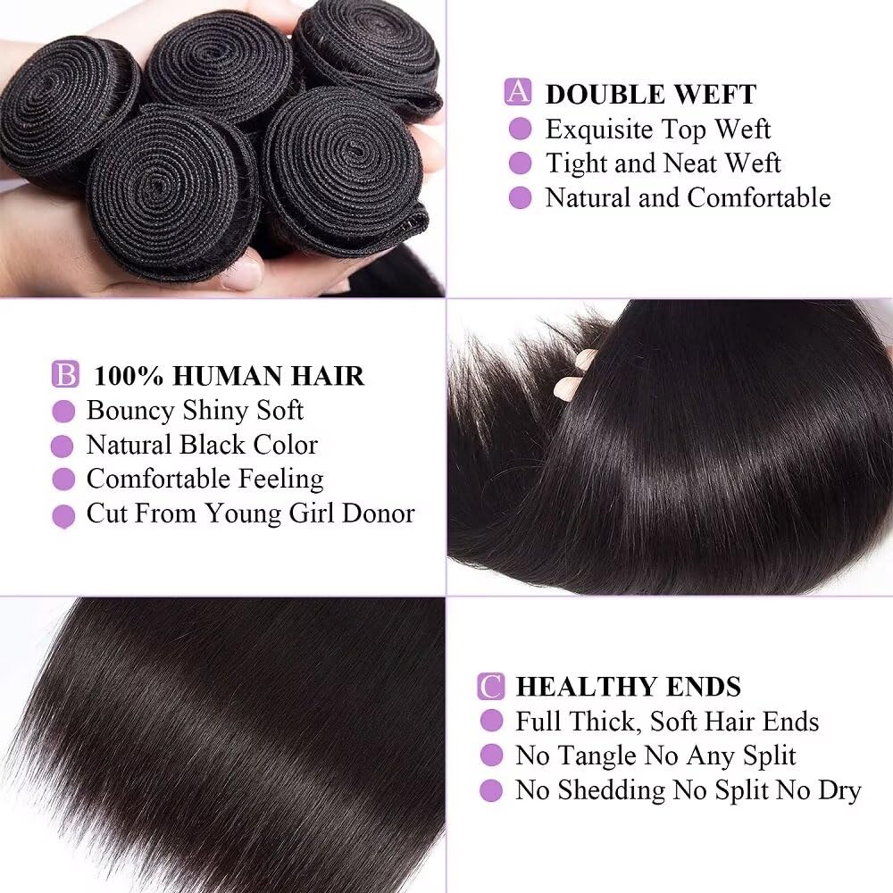 Wowqueen Beauty Frontal HD transparent 13x4 avec cheveux bébé