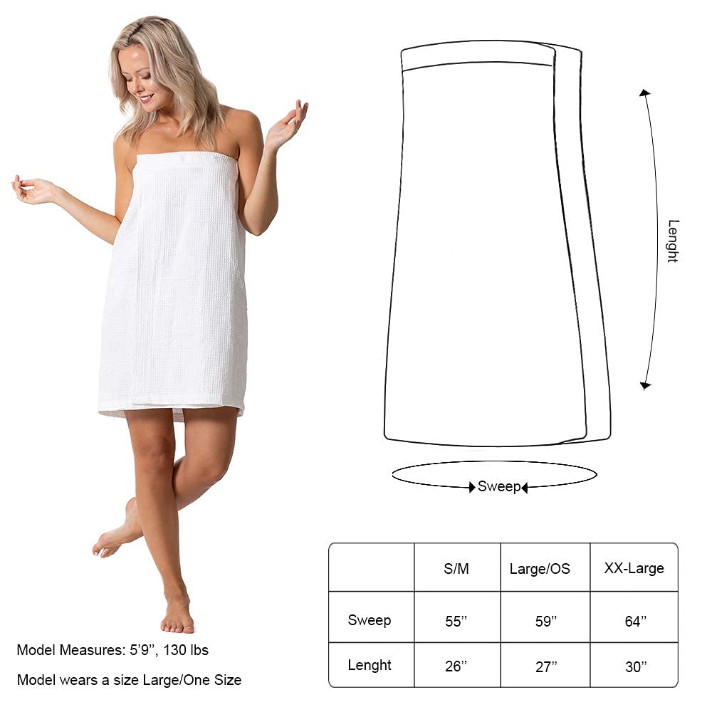 Wrap de spa en lin turc femme plié sur une serviette
