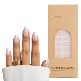 Wraps à ongles Sassy Saints Sugar Glaze en rose, vue avant