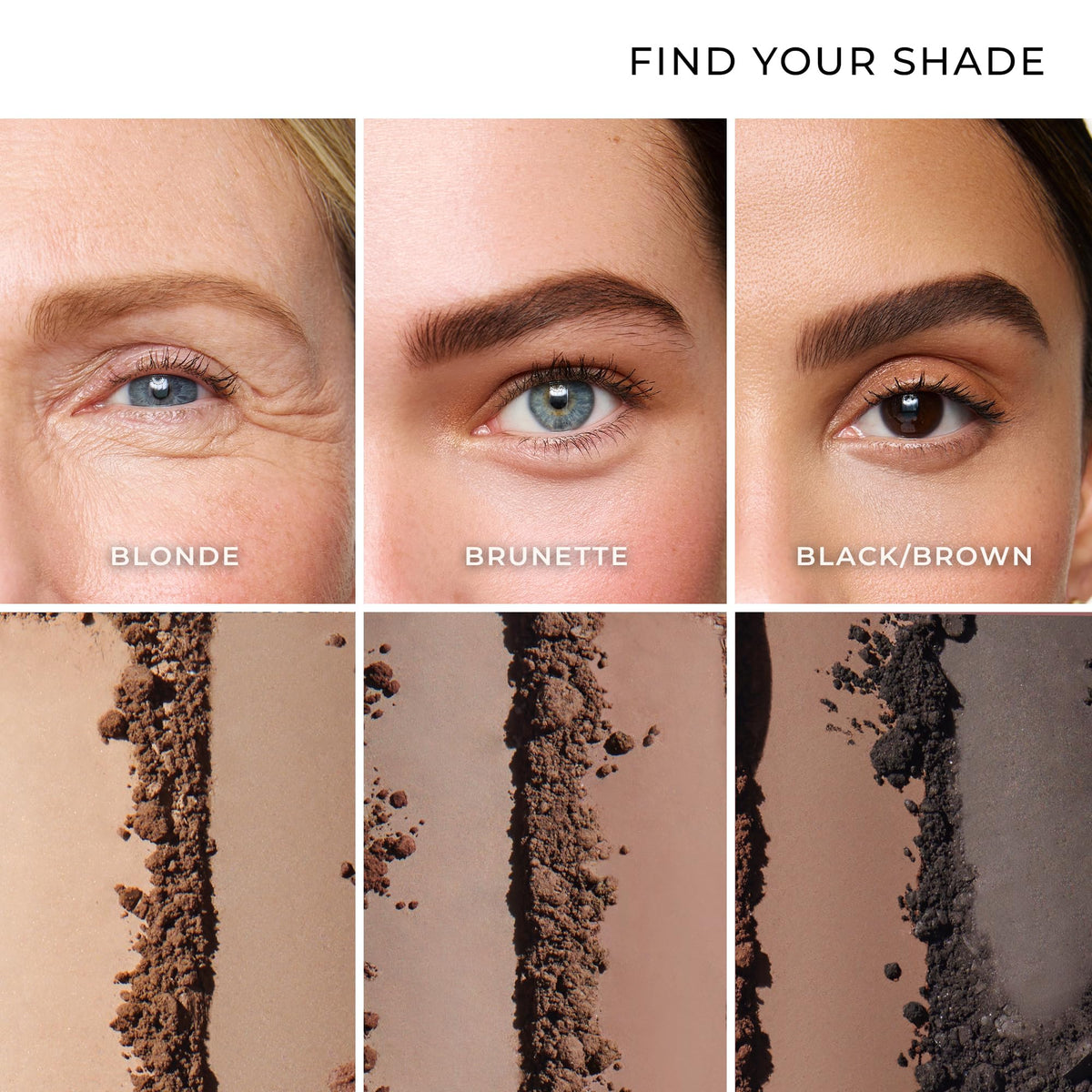 WUNDERBROW Duo Poudrier Sourcils application sur un sourcil