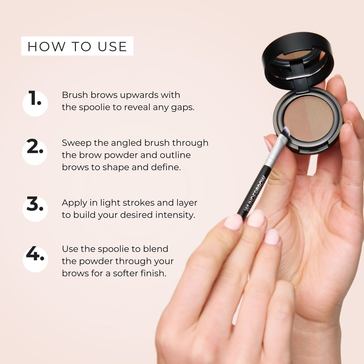 WUNDERBROW Duo Poudrier Sourcils utilisé comme fard à paupières