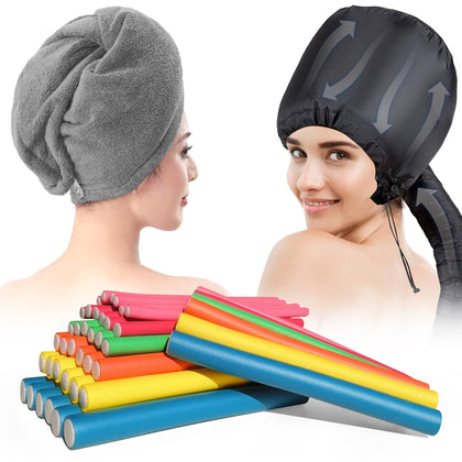 xnicx ensemble de 42 rouleaux à cheveux 3 en 1 vue avant