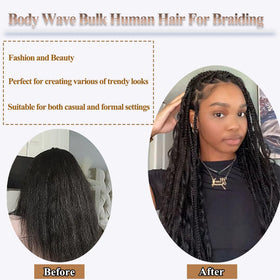 Y WIGS cheveux bouclés 18 pouces montrant la texture