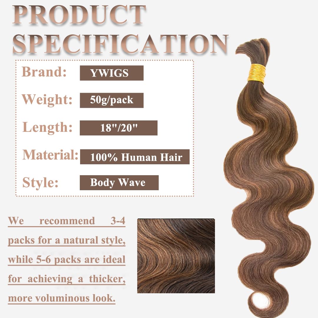 Y WIGS Cheveux bouclés 50g vue arrière avec détails