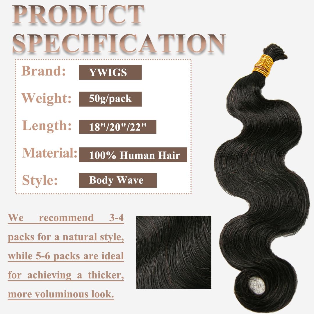Y WIGS Cheveux Humains Bouclés, texture légère et sans enchevêtrement