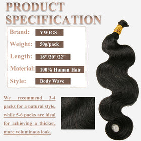 Y WIGS Cheveux Humains Bouclés, texture légère et sans enchevêtrement
